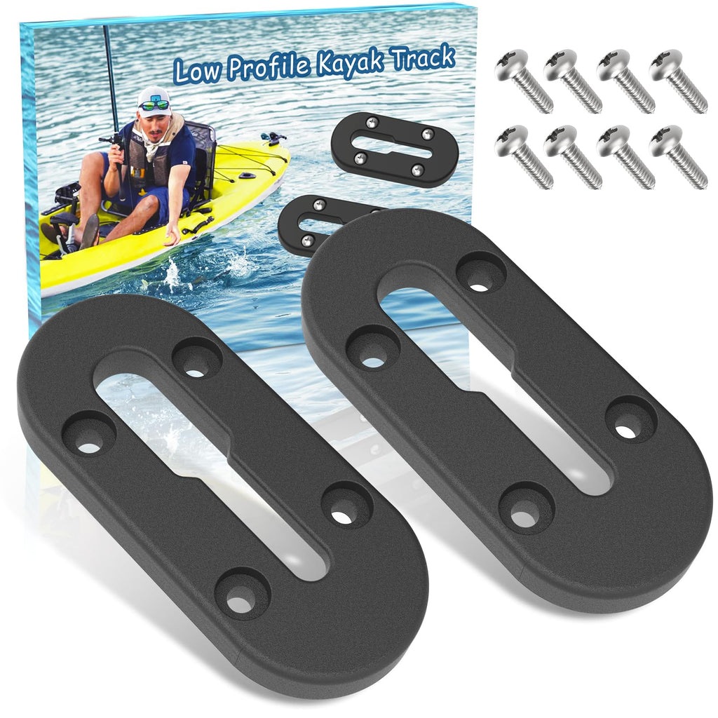 Botepon 4 Kayak Mount Track - Fishing Rod Holder, Cup Holder, Pack Of 2