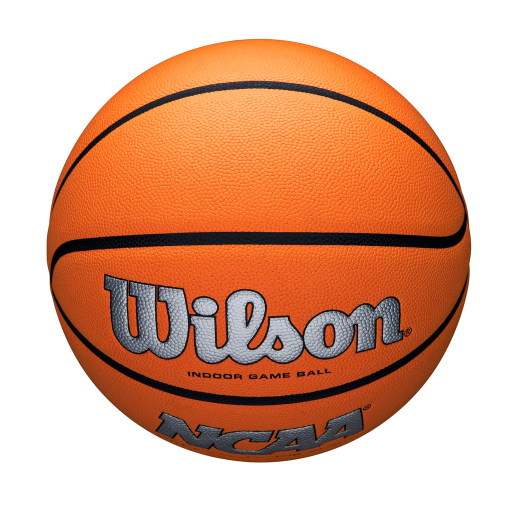 Wilson Ncaa Evo Nxt Official Indoor Game Basketball - Silver/Orange, Size 7-29.5''