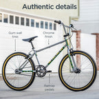Schwinn Predator Team 24 Freestyle BMX Bike, Throwback 1983 Design, Single-Speed Drivetrain, Hi-Ten Steel Frame, Rattrap Pedals,
