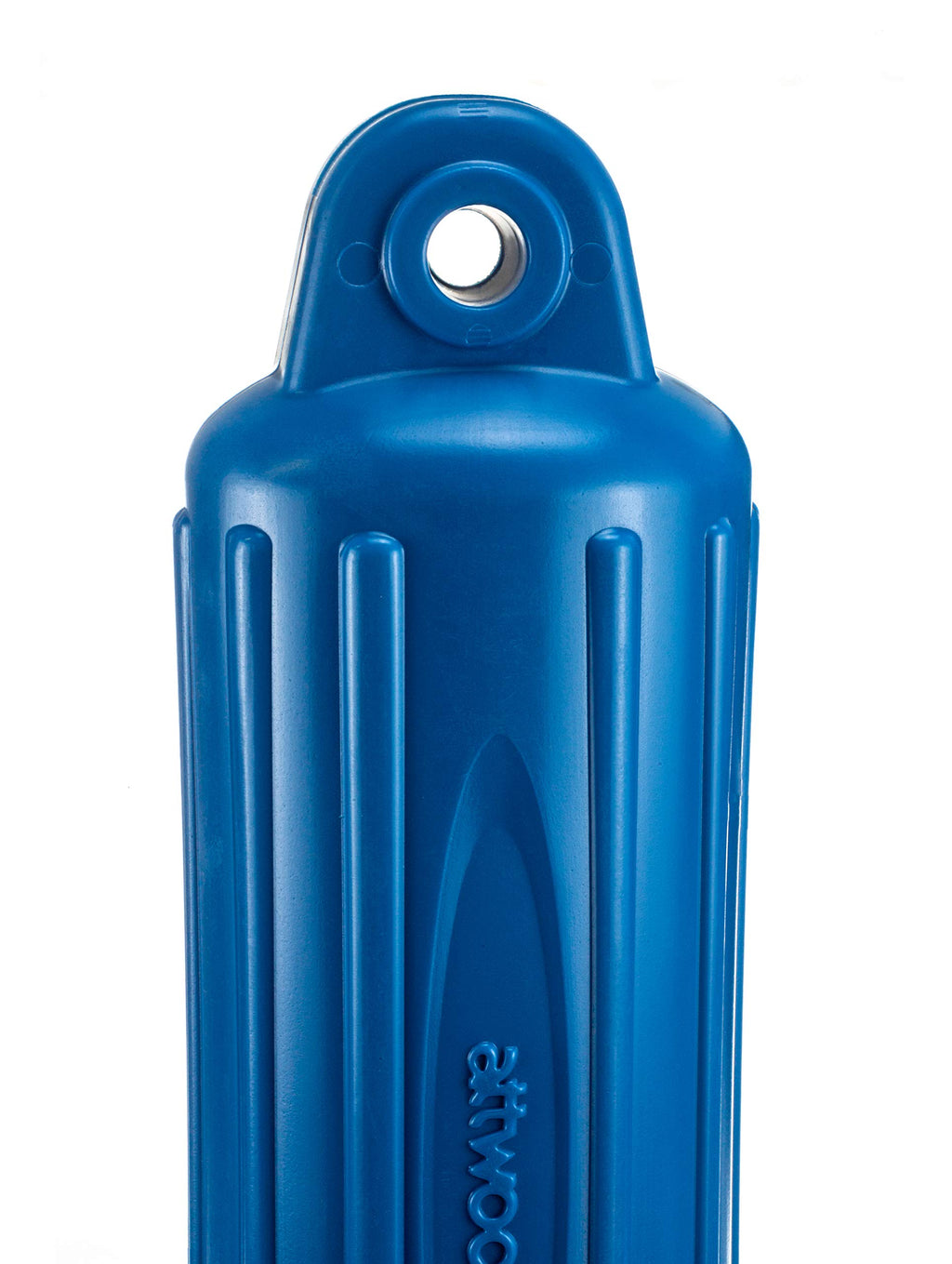 Attwood 9354Bd1 Softside Oval Boat Fender With Thick-Wall Reinforced Eye Ends, Blue Finish