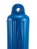 Attwood 9354Bd1 Softside Oval Boat Fender With Thick-Wall Reinforced Eye Ends, Blue Finish
