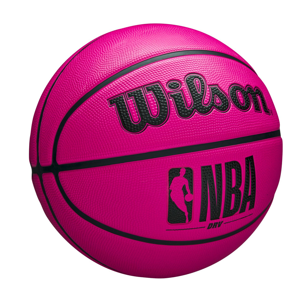 Wilson Nba Drv Outdoor Basketball With Pump - Pink, Size 7-29.5''