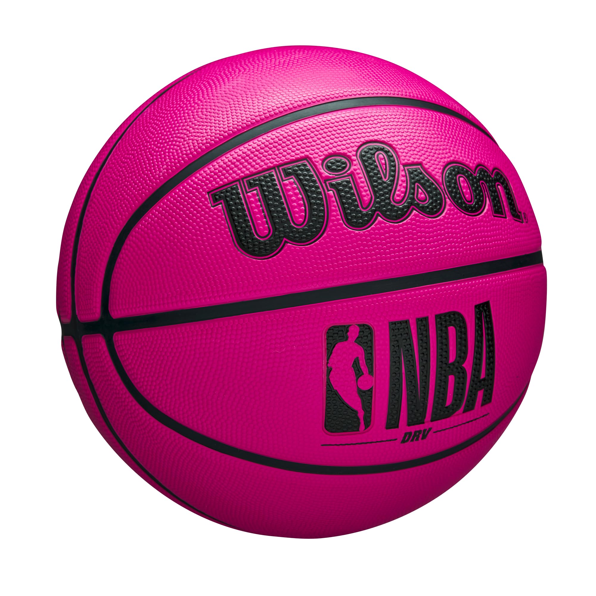 Wilson Nba Drv Outdoor Basketball With Pump - Pink, Size 7-29.5''