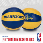 Franklin Sports Nba Golden State Warriors Toy Basketballs - 2 Pack Of Kids Soft Mini Basketballs For Over The Door + Indoor Hoop