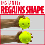 Franklin Sports Plastic Softballs - Indestruct-A-Ball Plastic Practice Softballs - Official Size 11'' Training Softball For Batt