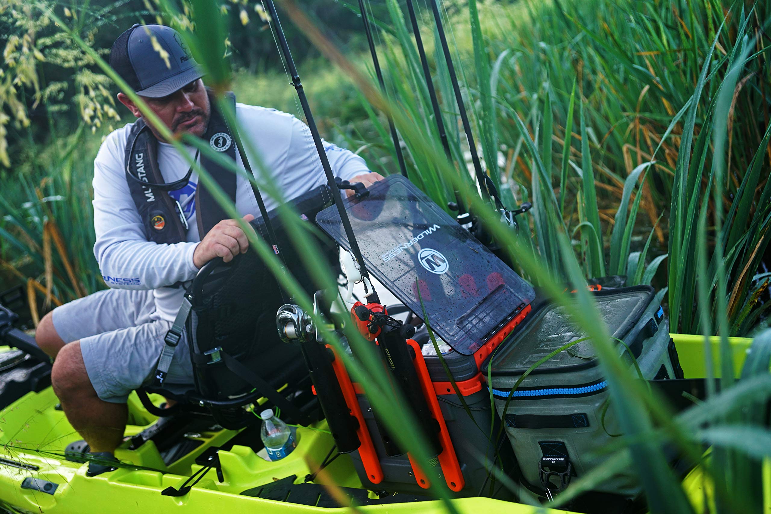 Wilderness Systems Kayak Crate | 4 Rod Holders | Kayak Tackle Storage | Fits Most Kayaks, One Color