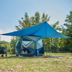 Timber Ridge 4-5 Person Instant Pop Up Cabin Hub Tent, 60S Easy Setup, Weather Resistant Family Tent With Rain Fly And Carry Bag
