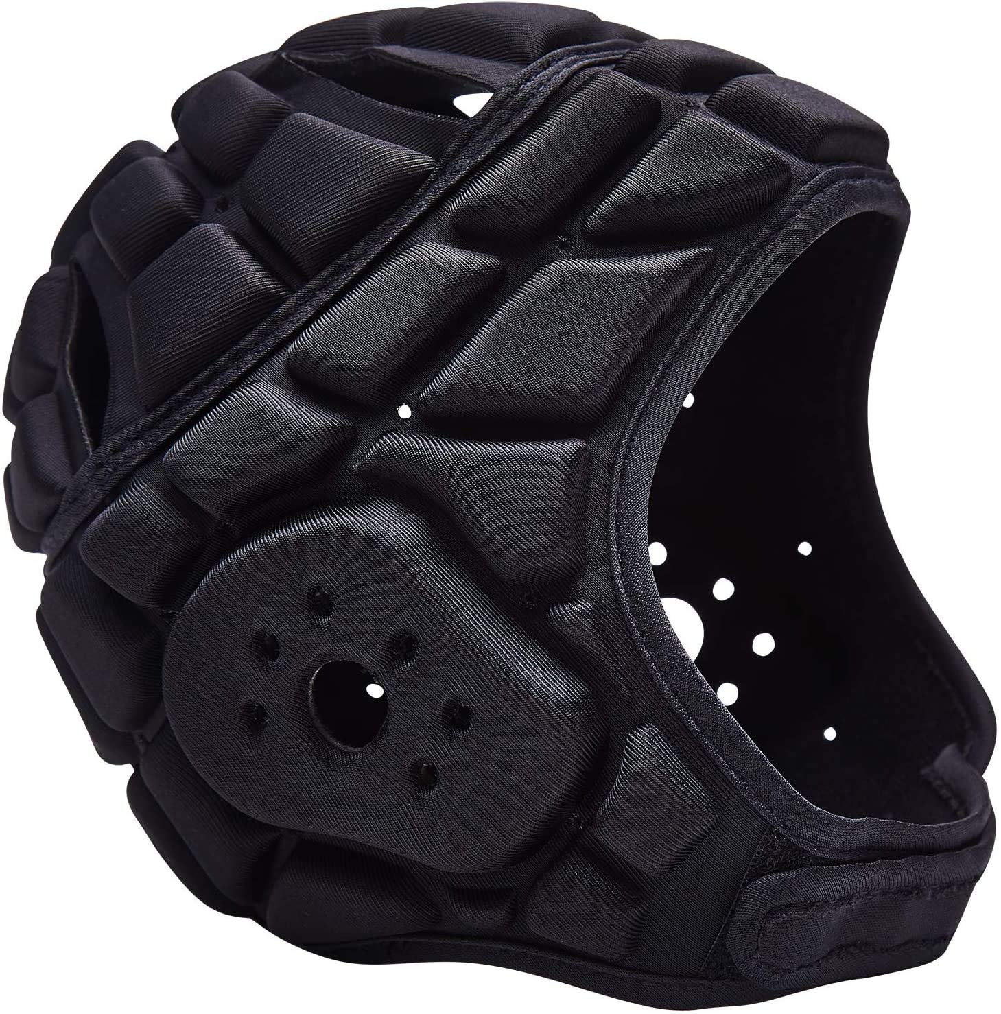Coolomg Flag Football Helmet 7V7 Soft Shell Rugby Helmet Padded Headgear Soccer Goalie Goalkeeper Head Protector Adjustable For 