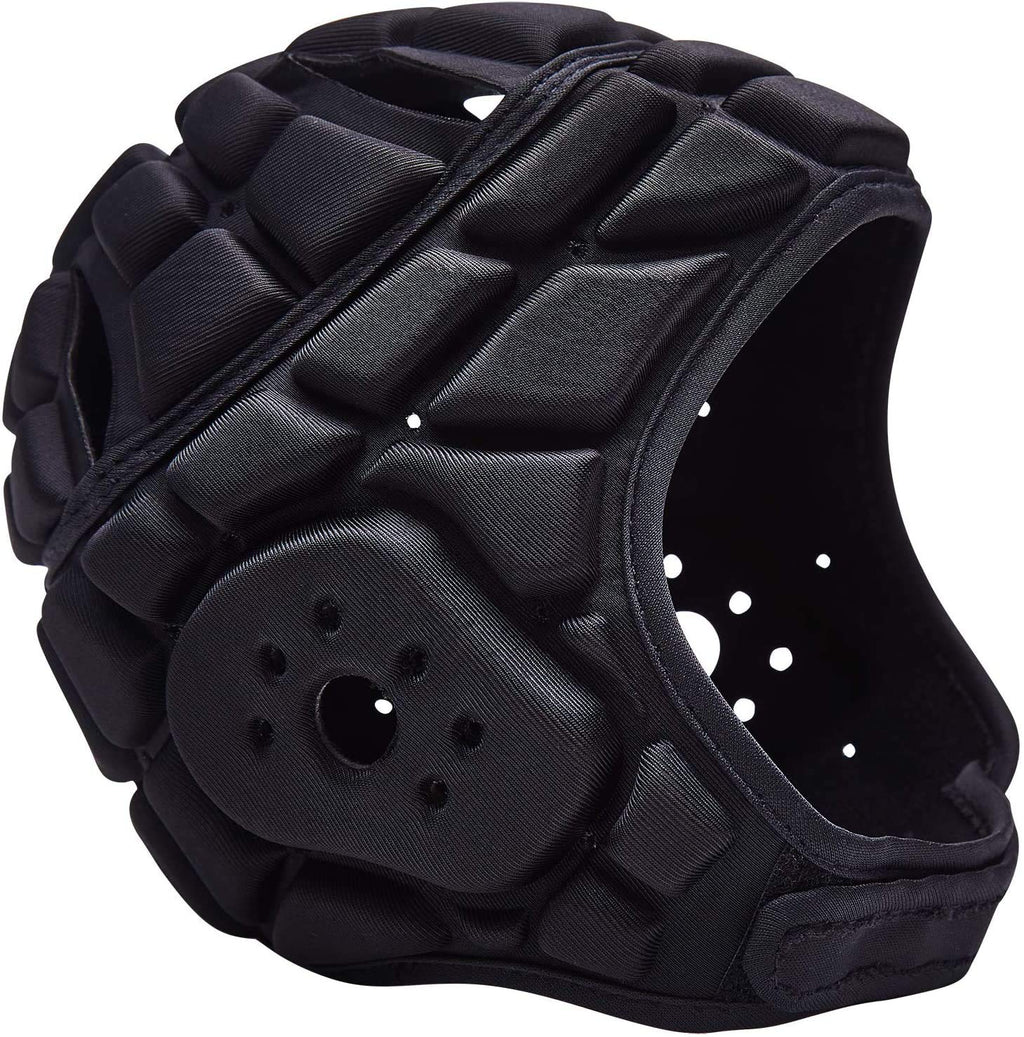 Coolomg Soft Football Helmet 7V7 Soft Shell Rugby Flag, Padded Headgear Soccer Goalie Goalkeeper Head Protector Adjustable For Y