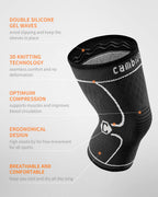 Cambivo 2 Pack Knee Brace, Knee Compression Sleeve For Men And Women, Knee Support For Running, Workout, Gym, Hiking, Sports (Gr