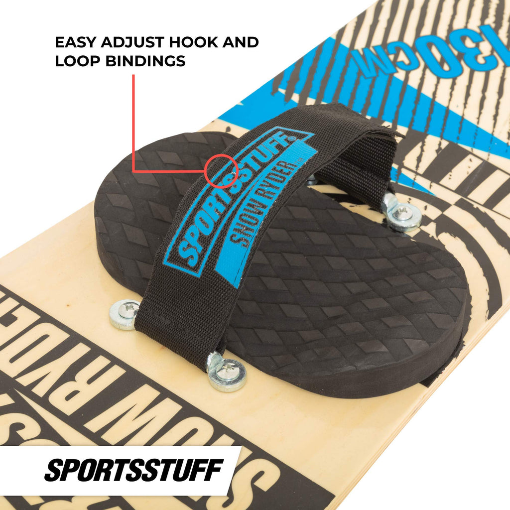 Sportsstuff Snow Ryder 130 Cm  Beginners Board, Hardwood Construction, Easy Adjustment, Blue