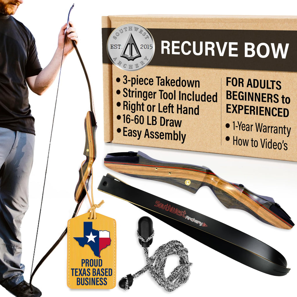 Spyder Xl Takedown Recurve Bow And Arrow Set 64 Recurve Hunting Bow Right Left Hand Draw Weights In 30-55 Lbs Usa Based Company