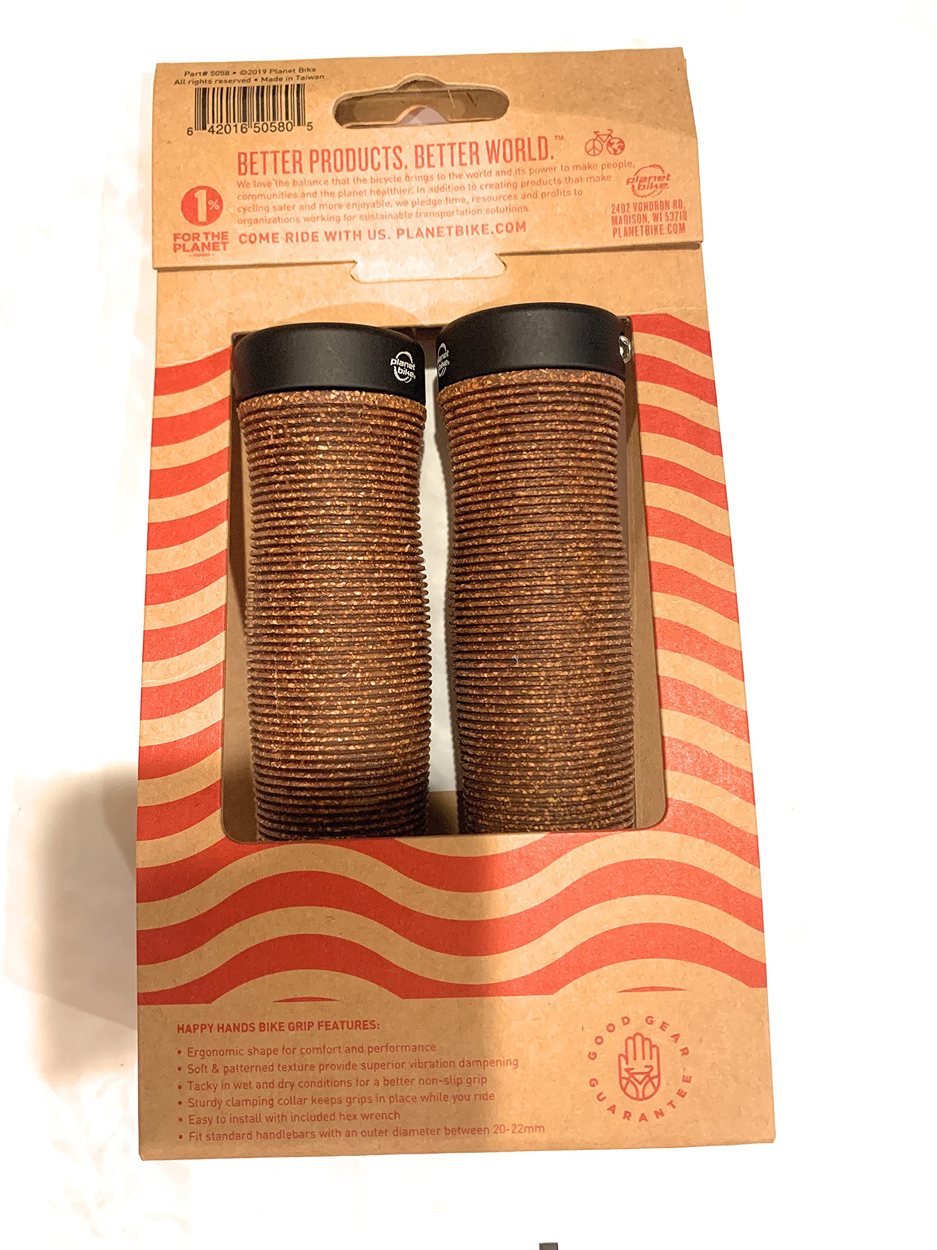 Planet Bike Happy Hands Dura Cork Handlebar Grips