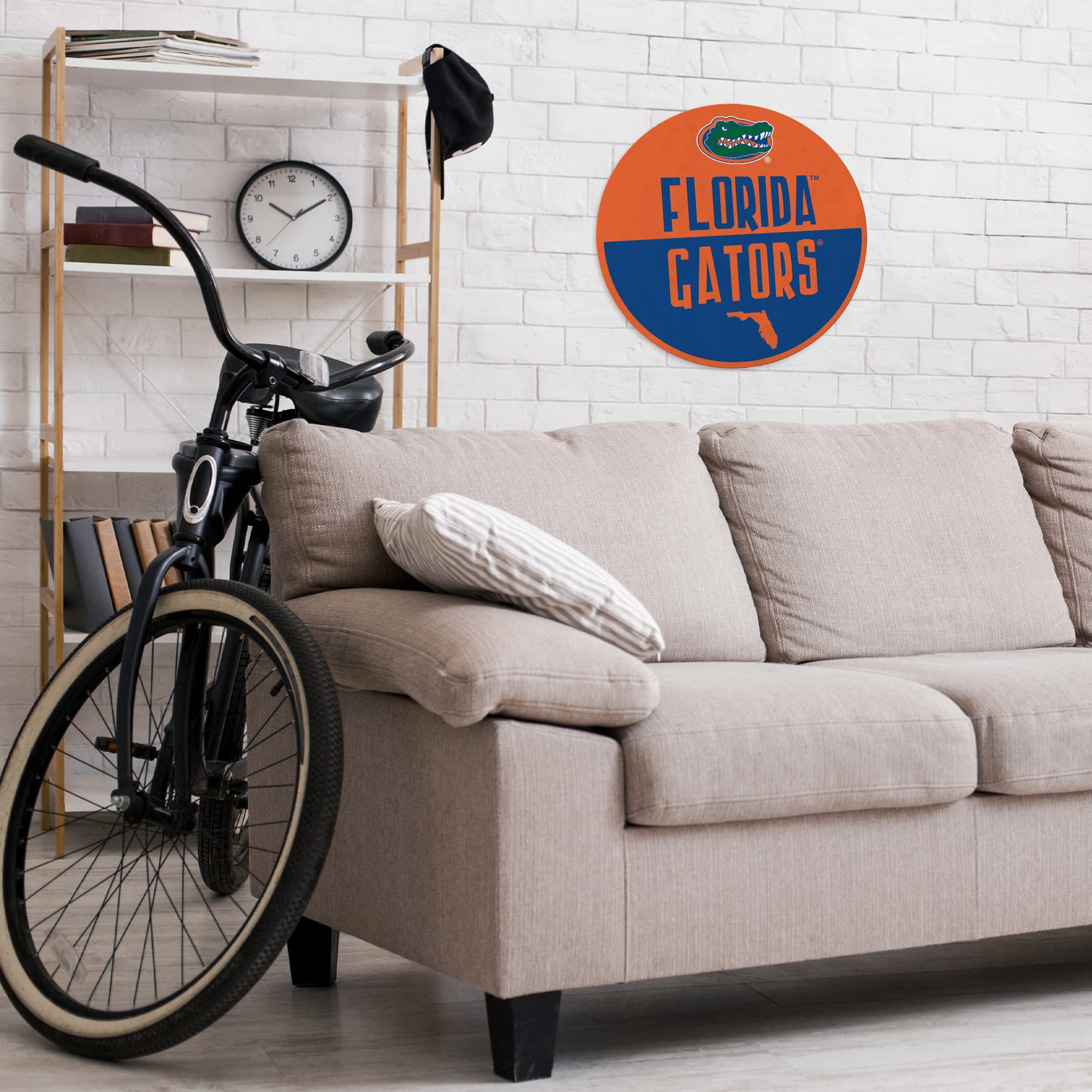 Rico Industries Ncaa Florida Gators Classic Shape Cut Pennant - Home And Living Room D  Cor - Soft Felt Ez To Hang