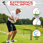 Kidzies Golf Swing Trainer Aid - Durable Iron Golf Practice Swing Groover & Hitting Training Aid - Golf Accessories For Any Leve