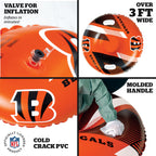 Nfl Snow Tube, Heavy Duty Inflatable Sled For Tubing, Fun Winter Toys For Kids & Adults, Football Gifts For Boys - Cincinnati Be