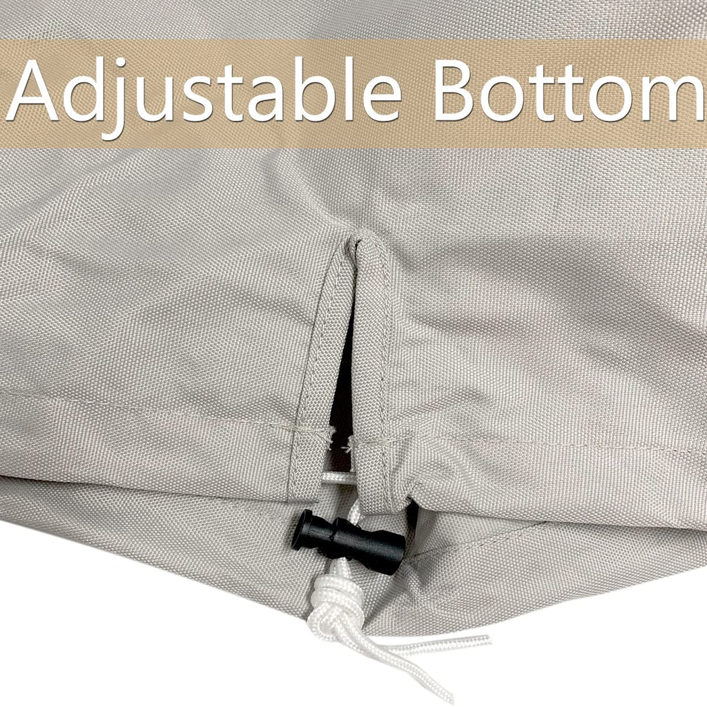 Boat Center Console Cover, 600D Marine Grade Polyester Canvas, Waterproof, Grey (Small Size Up To 36'' W 24'' L 42'' H)