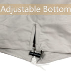 Boat Center Console Cover, 600D Marine Grade Polyester Canvas, Waterproof, Grey (Small Size Up To 36'' W 24'' L 42'' H)