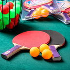 Outus 4 Set Portable Table Tennis Set Table Tennis Paddle Kit 8 Table Tennis Paddles And 12 Balls Table Tennis Racket Player Set