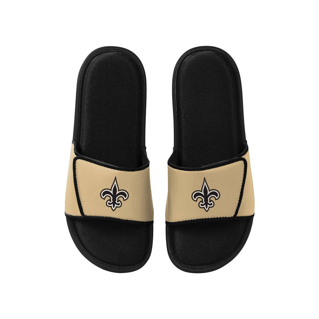 FOCO New Orleans Saints NFL Mens Foam Sport Slide - L
