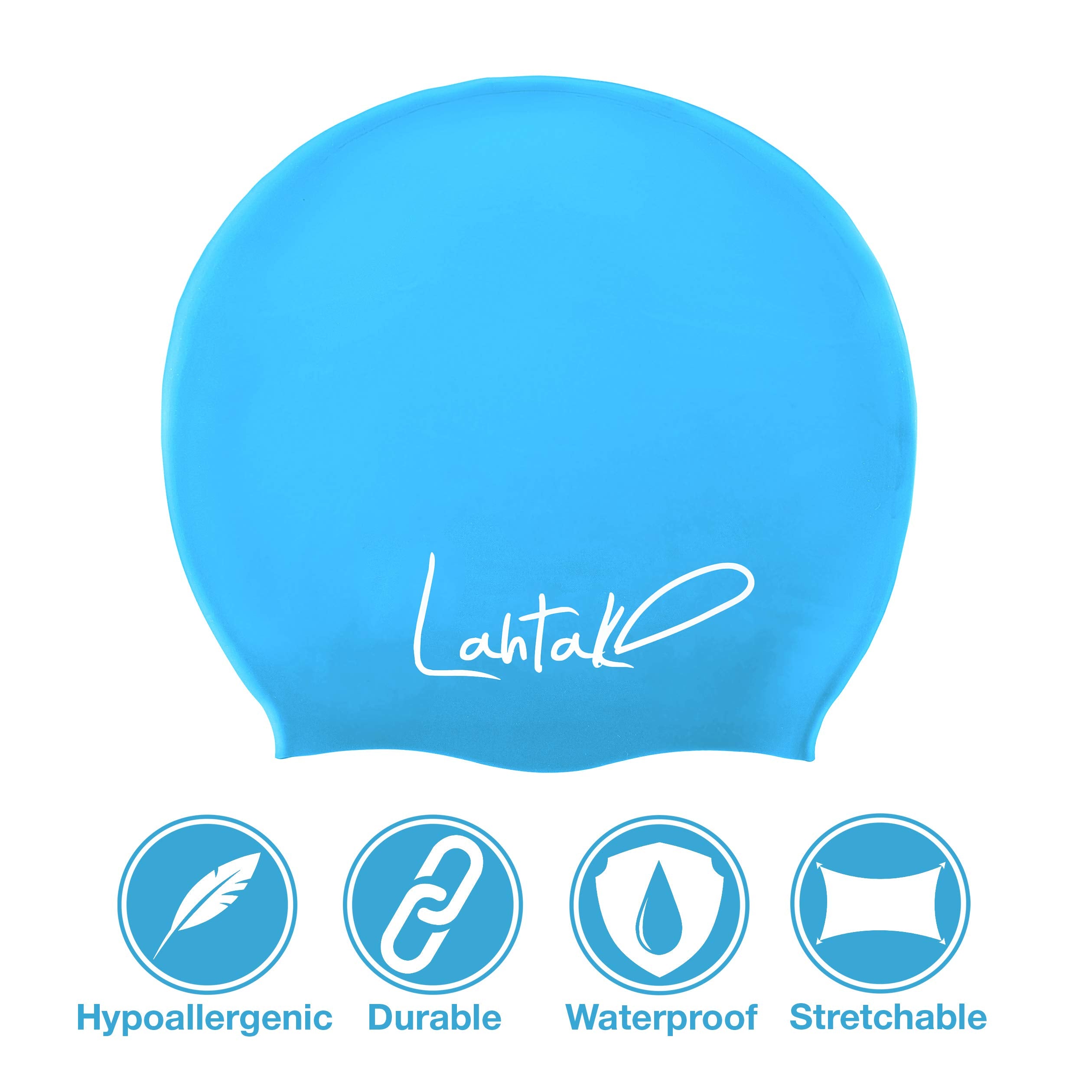 Swim Caps For Long Hair Kids - Swimming Cap For Girls Boys Kids Teens With Long Curly Hair Braids Dreadlocks - Silicone Hypoalle