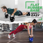 Kettlebell - Pvc - Rubber Base - 55Lbs