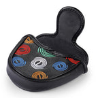 Golf Mallet Putter Head Covers, Strong Protective Mallet Putter Headcover Magnetic For Odyssey Scotty Cameron Taylormade Black