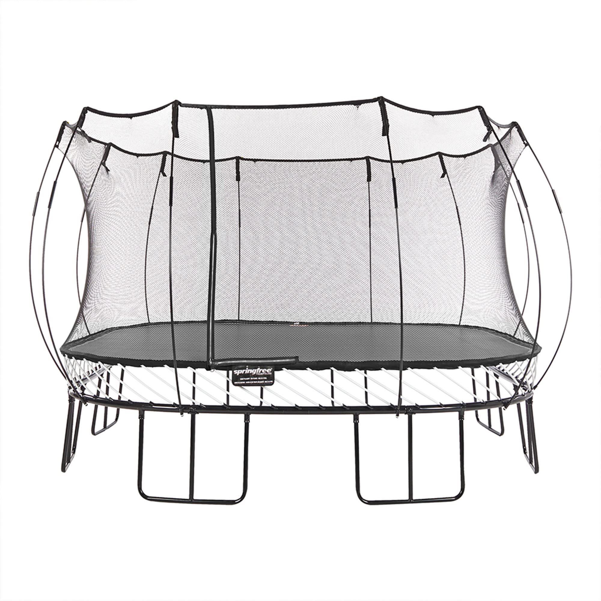 Springfree Trampoline Jumbo Square 13 Feet Trampoline for Kids, Outdoor Backyard Play Equipment with Safety Enclosure Net and So