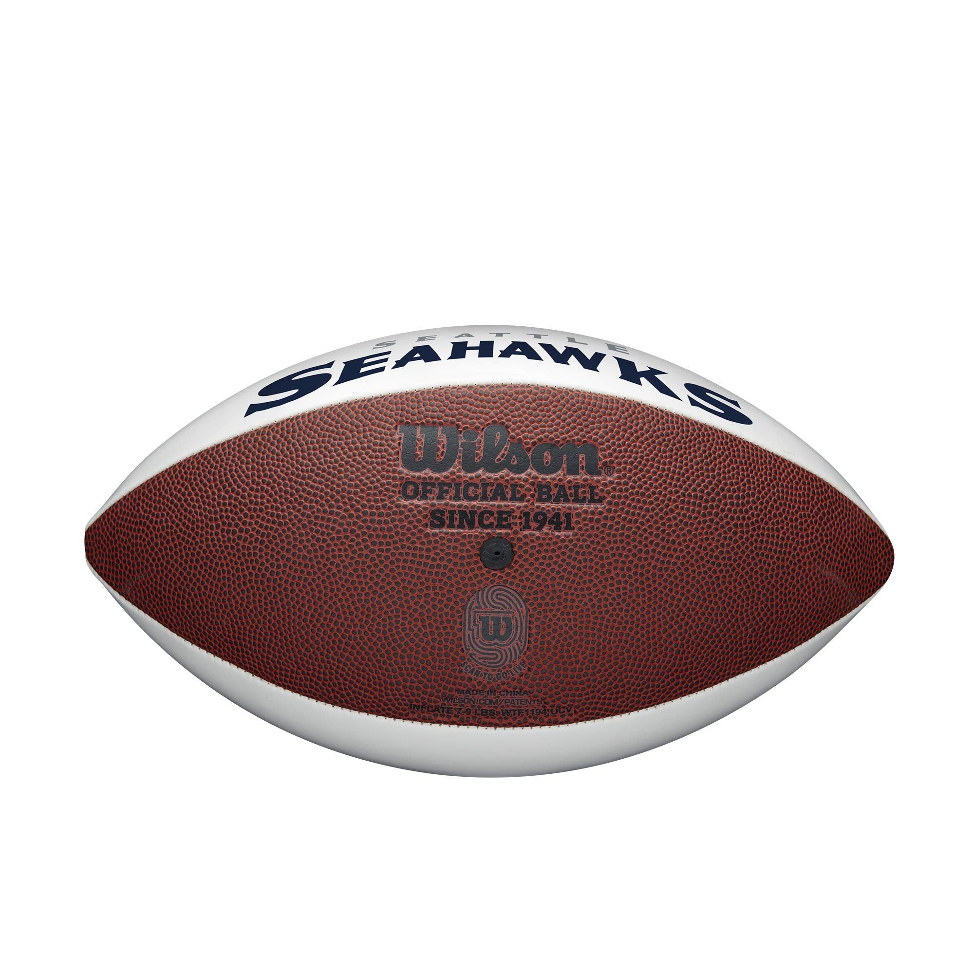 Wilson Nfl Live Signature Autograph Football - Official Size, Seattle Seahawks
