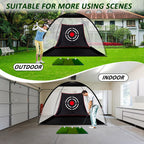Golf Practice Net Golf Net For Backyard Golf Nets For Indoor Use Driving Range Net Golf Hitting Nets 12X7X66Ft Home Driving Rang