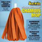 Star Brite Super Absorbent Chamois Mop - Quick Connect Fits All Extend-A-Brush Handles (040032)