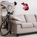 Rico Industries Nhl Detroit Red Wings State Shape Shape Cut Pennant - Home And Living Room D  Cor - Soft Felt Ez To Hang
