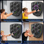JUOIFIP Music Boxing Machine,Smart Boxing Machine for Adults with Boxing Gloves,9 Modes & 9 Speeds Wall Mounted Music Punching M