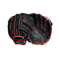 Wilson 2022 A440 Flash 11.5'' Fastpitch Infield Glove - Left Hand Throw, Black/Pink/Tropical Blue