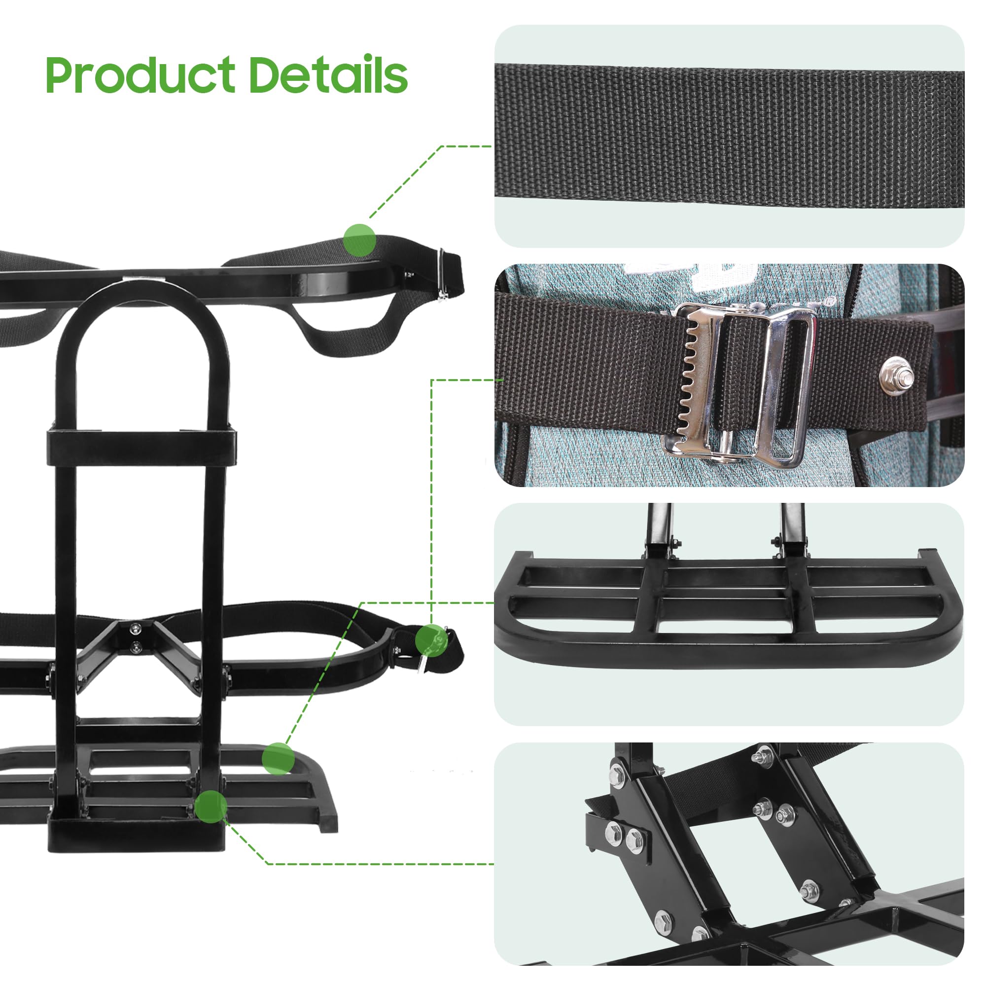10L0L Universal Golf Cart Bag Holder Rack For Yamaha, Ezgo, Club Car Rear Seat Grab Bar, Don'T Occupy The Back Seat Space, No Dr
