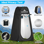 Pankay Camping Toilet With Pop Up Privacy Tent, X Large Portable Toilet Potty For Adults, Outdoor Camping Shower Tents Changing