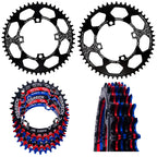 Msreck Round Oval Chainring 104 Bcd 32T 34T 36T 38T 40T 42T 44T 46T 48T 50T 52T Narrow Wide Single Chain Ring For Road Bikes, Mo