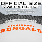 Franklin Sports Nfl Cincinnati Bengals Autograph Football - Official Size White Panel Souvenir Football For Autographs + Signatu