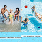 Guard Glasses Water Skipping Ball Summer Beach Ball 2-Pack Water Bouncing Balls Grip Ball For Beach Swimming Pool River Lake, Re