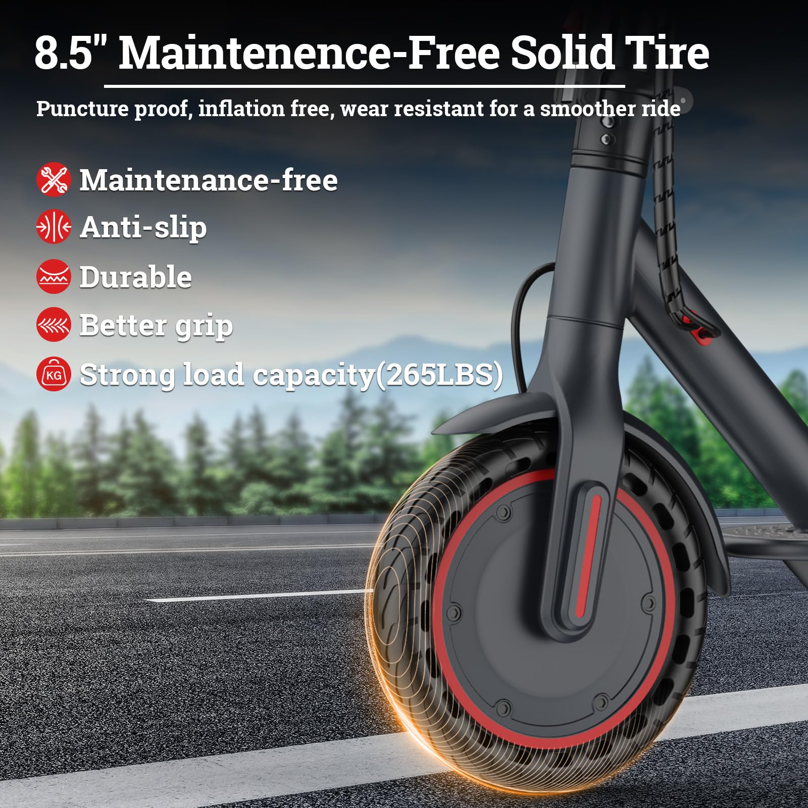 Qlaway Electric Scooter for Adults - 2-in-1 Seat Box, 8.5 Solid Tire, Powerful 350W Motor, Top Speed 19 MPH, Max 16 Miles Ranges