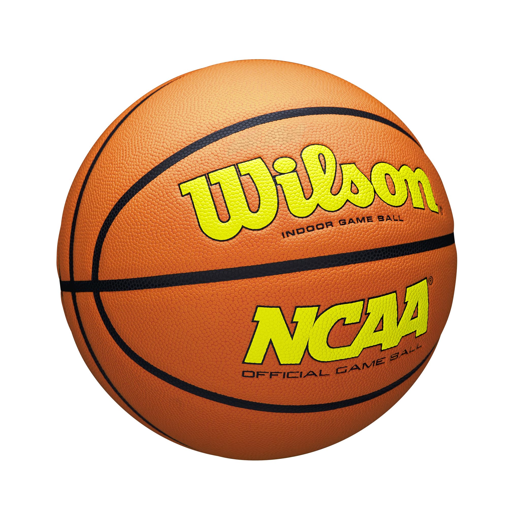 Wilson Ncaa Evo Nxt Official Indoor Game Basketball - Optic Yellow/Orange, Size 6-28.5''