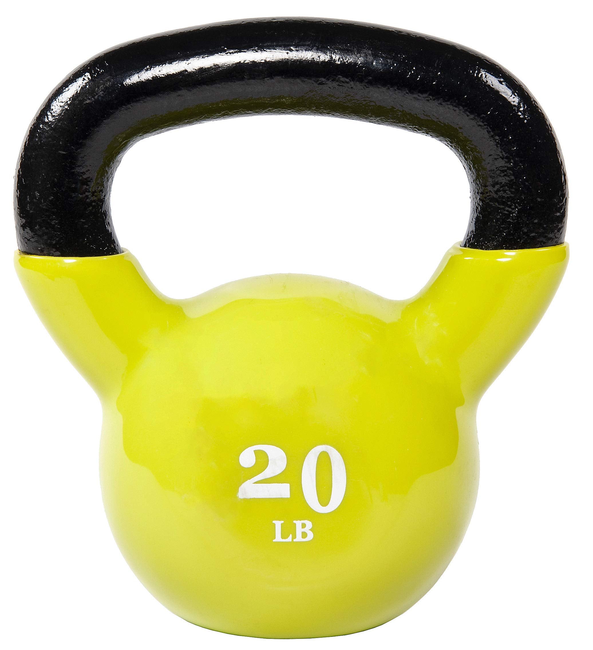 Fitvids Kettlebell Sets 3 Piece Strength Training KettleBells Weight Set, 5/15/20LB, Black