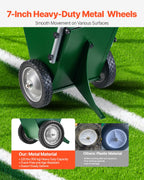 Vevor 25 Lbs Dry Line Marker For Baseball & Softball, Adjustable 2 Or 4 Inch Chalk Line Machine, Wheeled With Rubber Handle, Lar