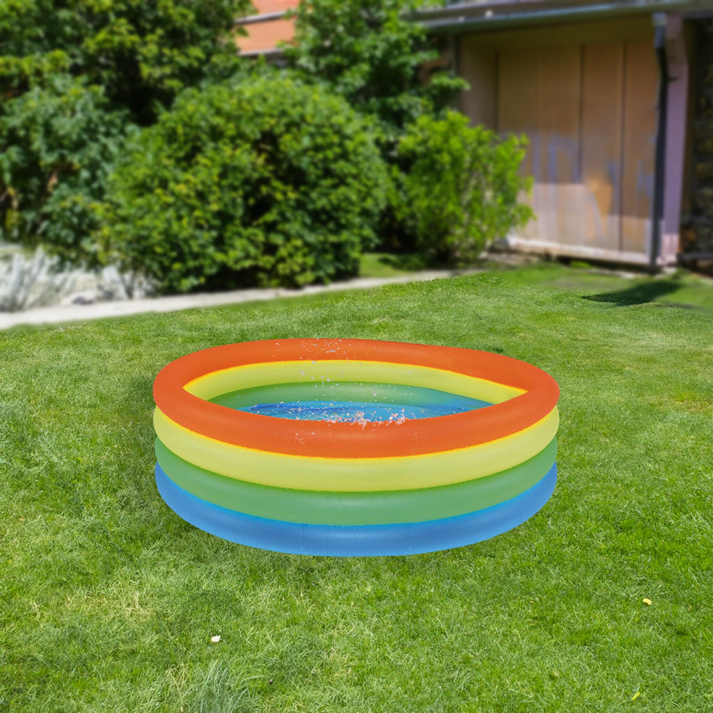 Inflatable Swimming Pool For Children - 59'' - Multi-Color