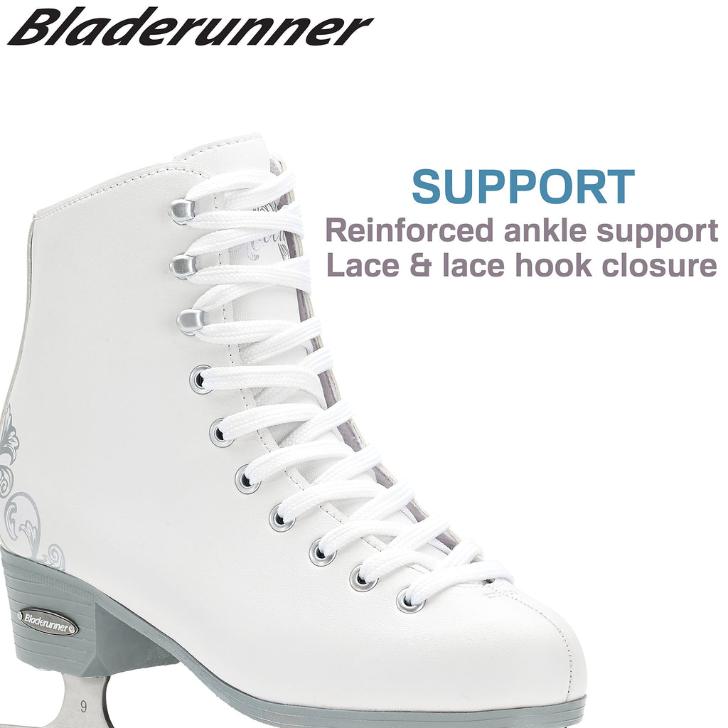 Bladerunner By Rollerblade Allure Girls Figure Skates, Ice Skates, Youth, Junior White, Size 1