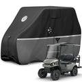 LI LIBZAKI 4 Passenger Golf Cart Cover Fits EZGO, Club Car, Yamaha, 420D Waterproof Windproof Sunproof Outdoor All-Weather Full 