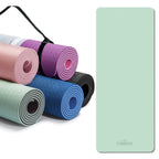 Cambivo Yoga Mat For Women Men Kids, Extra Thick Yoga Mat Double-Sided Non Slip, Professional Tpe Yoga Mats, Workout Mat With Ca