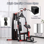 Fitvids Multifunctional Home Gym Equipment with 122.5 lbs Weight Stack, Full Body Workout Weight Machine, All in One Exercise Eq