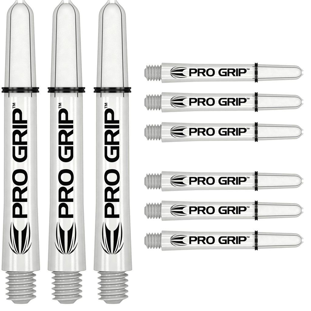 Target Darts 3 X Sets Of White Pro Grip Shaft Medium - 9 In Total