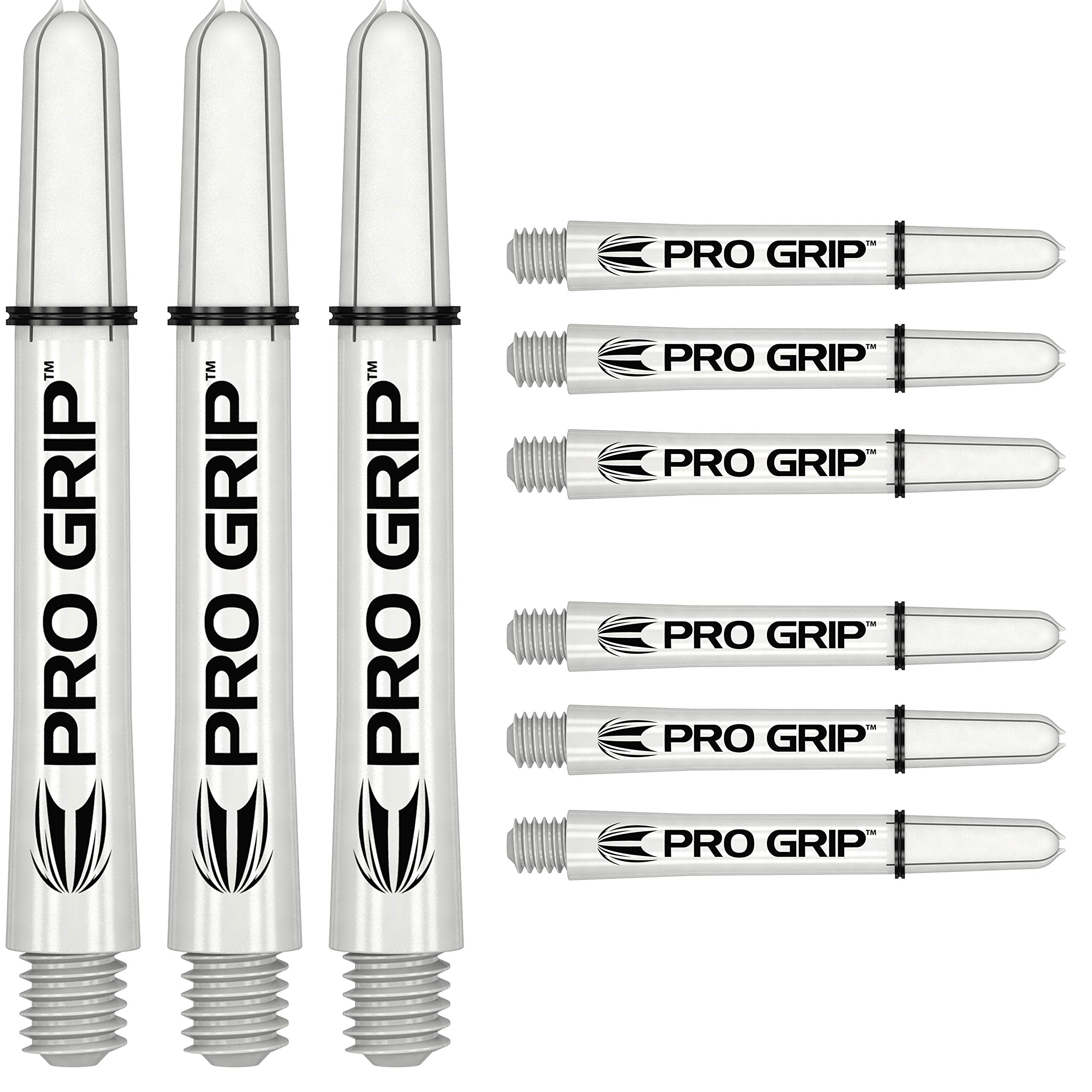 Target Darts 3 X Sets Of White Pro Grip Shaft Medium - 9 In Total